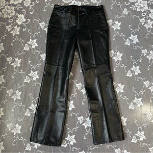 Danier Black Leather Pants Sz 4